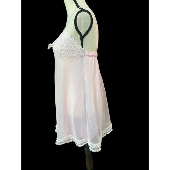 Vintage Gotham Jr. light pink babydoll nightie - Picture 6 of 10